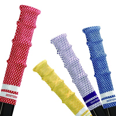 RocketGrip Ice Hockey Grip Tape Handle for Hockey Stick X-Color Rubber Grip/Wrap