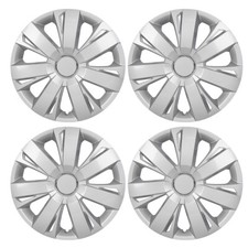 Set Of 4 15 Universal Hubcaps Fit R15 Tire Rim Snap On Suv Lacquer Wheel Covers