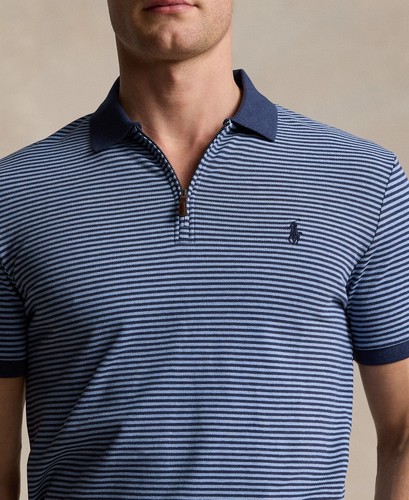 Polo Ralph Lauren Men's Classic-Fit Stretch Mesh Zip Polo Shirt, XL - Picture 3 of 4