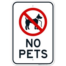 No Pets Allowed Sign,
