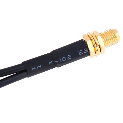 15cm SMA Female To 2 x TS9 Male Plug Y Splitter Combined Pigtail Cable RGSEZ8 - Photo 6/12