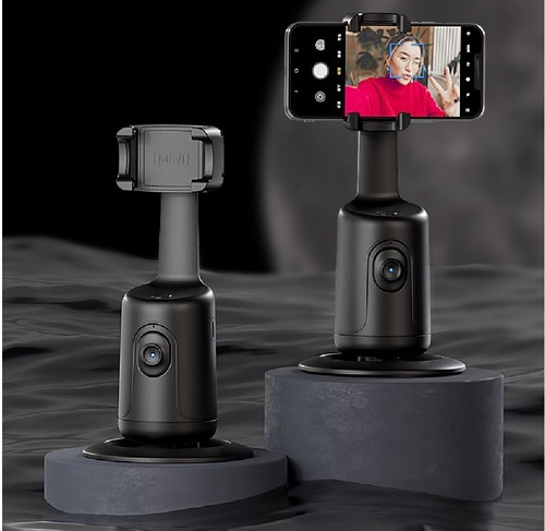 Phone Holder 360 Auto Face Tracking Smartphone Video Vlog Live Stabilizer Tripod - Picture 7 of 16