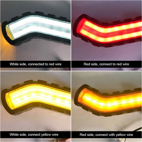 2 Stück rot weiß gelb LED Seitenmarkierungsleuchte LKW Anhänger Rückblinker - Bild 9 von 17
