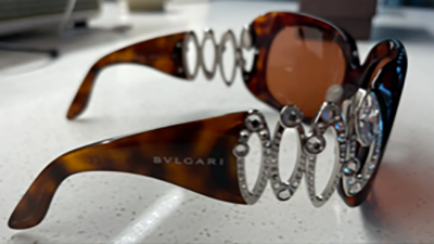 BVLGARI WOMENS SUNGLASSEES RARE! 8016-8 BROWN TORTOISE  display picture 2
