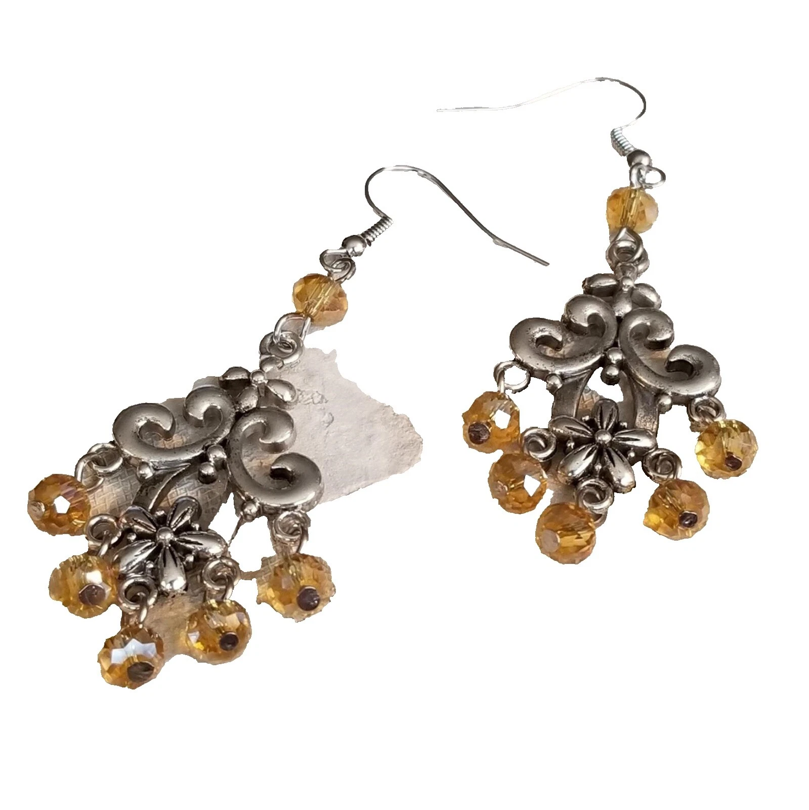 Araña Pendientes hechos a mano Sin Piedras