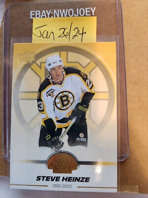 *NEW* 'GOLD' STEVE HEINZE 2023-24 BOSTON BRUINS CENTENNIAL #2 PARALLEL RARE