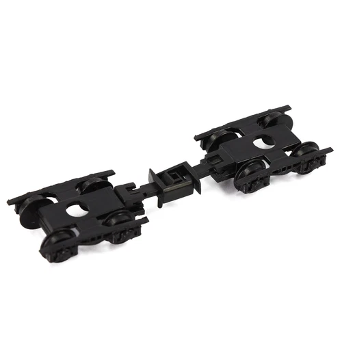 24pcs Model Train N scale 1:160 POM Bogies with Couplers 36" Plastic Wheels