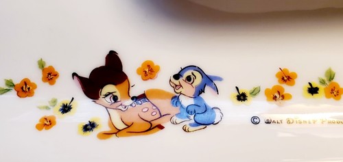 Vintage Sango China Porcelain Ceramic Bambi Snack Tray - Picture 3 of 7