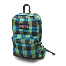 Jansport Black Label Superbreak Backpacks Swedish Blue Digi Plaid  TWK89PU