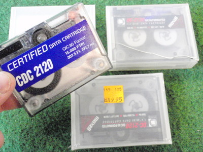 3x DATA CARTRIDGE DC2120 CDC2120 je 93m 80/60/13 Datensicherungskassetten  18252