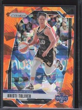 2024 Panini Prizm WNBA #12 Kristi Toliver Ice Orange Prizms - Mystics