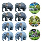 12 Pcs Mini Decoration Elephant Animal Figurines Ornament Elephants