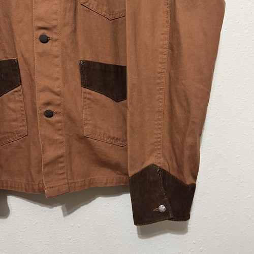 KING RANCH Tan Kineno Brush Jacket Size Large Barn Chore embroidered - Picture 3 of 7