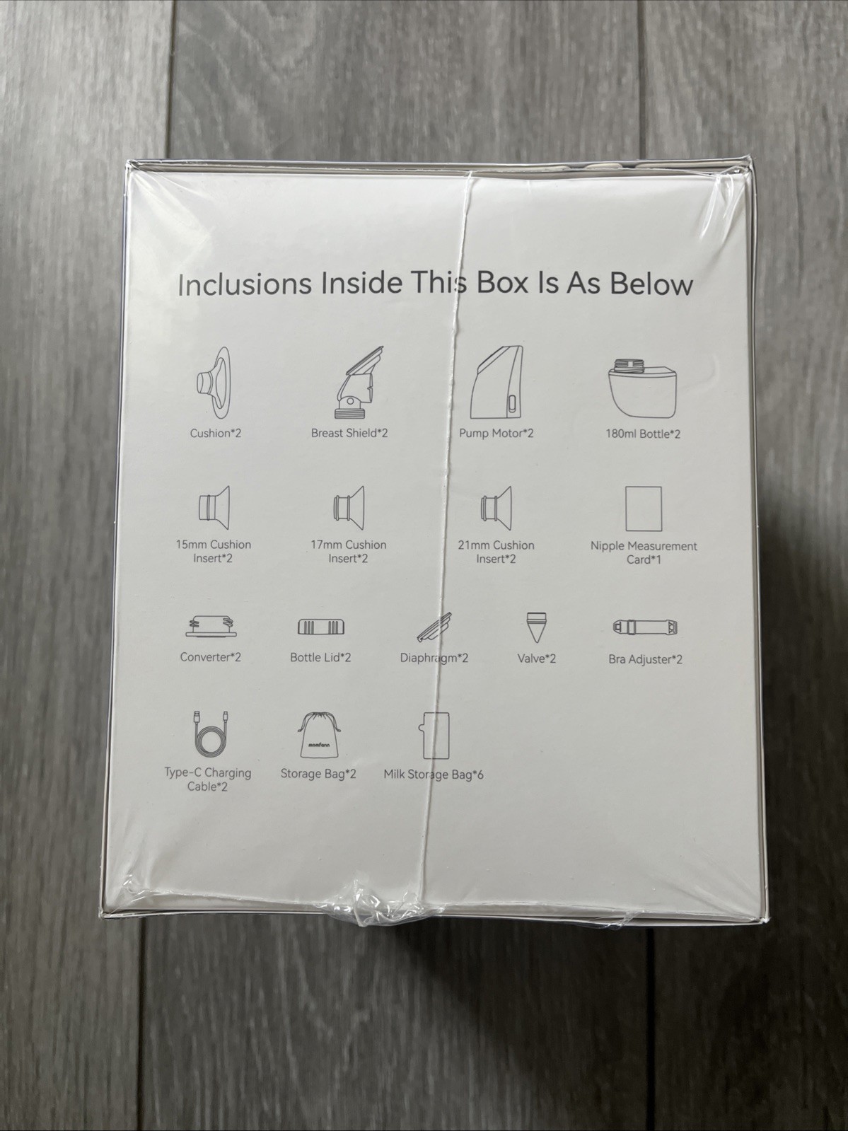 Momfann Electric Breast Pump Kit - Wearable, Hands-Free APP Control Portable New