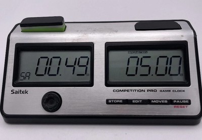 Saitek Mephisto Competition Pro Game Clock Chess Timer TESTED WORKING
