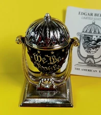 EDGAR BEREBI THE AMERICAN EGG WE THE PEOPLE TRINKET BOX L.E.