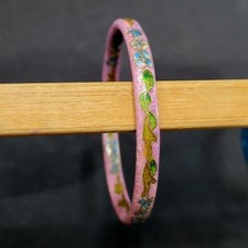   Multicolor Floral Resin Cloisonne Bangle   ...