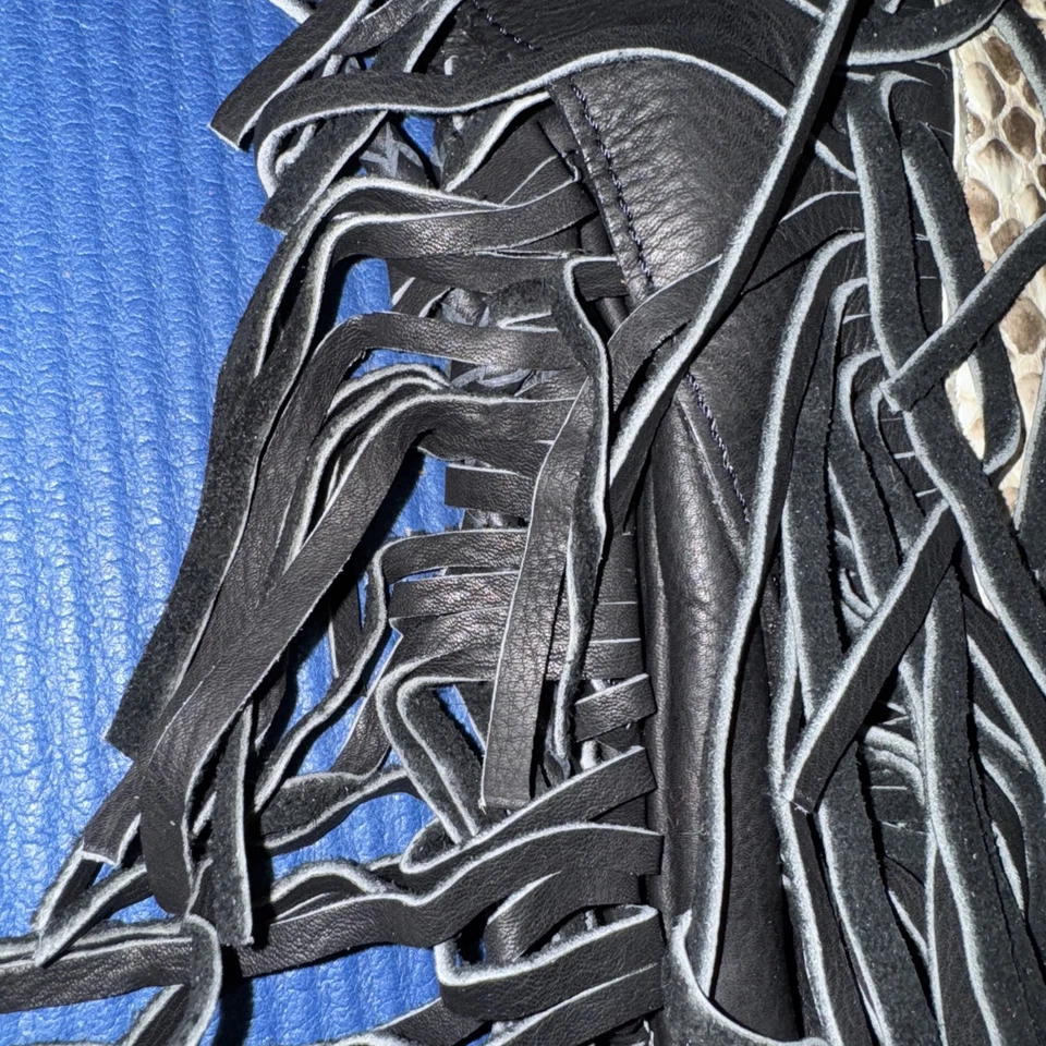 PITÓN PIEL DE SERPIENTE PELUQUERÍA TIJERAS HERRAMIENTA CINTURÓN, TIJERAS CINTURÓN BOLSA RIÑONERA Foto 4 de 4