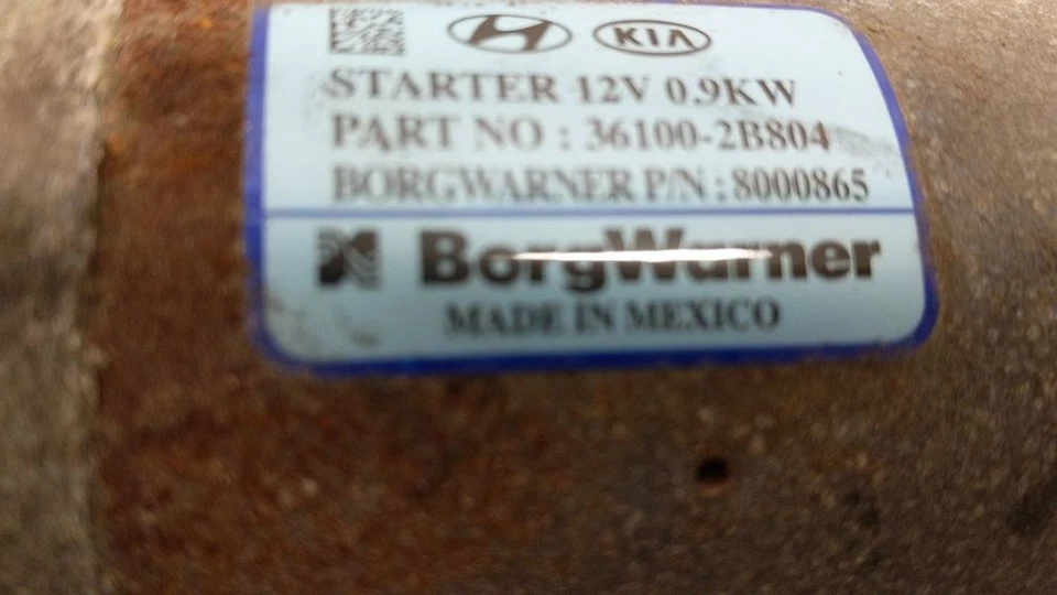 Motor de arranque compatible con 18-19 ACCENT 2188280 Foto 2 de 4