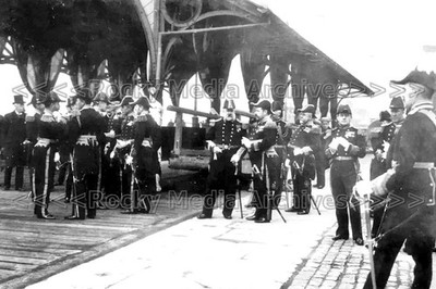 Fzz-27 King Of Sweden Besuch With George V, Portsmouth 1909. Foto