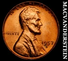 1957-D Lincoln Wheat Cent - Choice Gem Brilliant Unc  No Reserve  #G9350