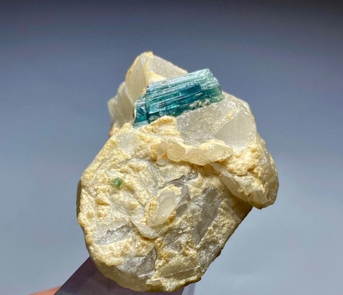 Natural Bi Color Tourmaline With Quartz Crystal Specimen From Afghanistan 285 Ct - Picture 3 of 10