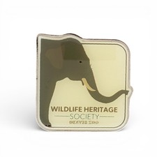 Wildlife Heritage Society Denver Zoo Elephant Lapel Pin Wildlife Conservation