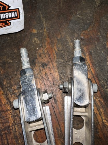 Passenger Foot pegs Chopper Harley Knucklehead Panhead Shovelhead Sportster 435 - Picture 16 of 17