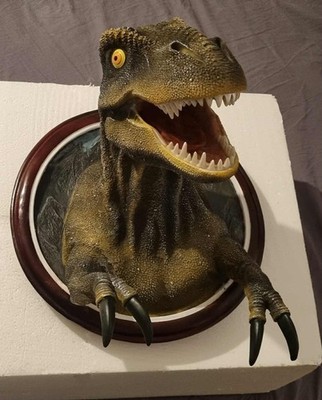 Design Toscano T-Rex Dinosaur Trophy Wall Sculpture NEW NEU