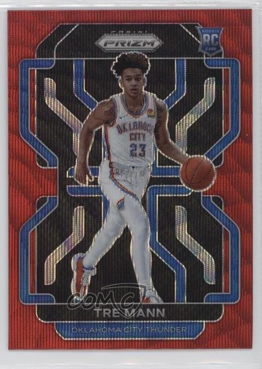 2021-22 Panini Prizm Ruby Wave Prizm Tre Mann #274 Rookie RC 0x49
