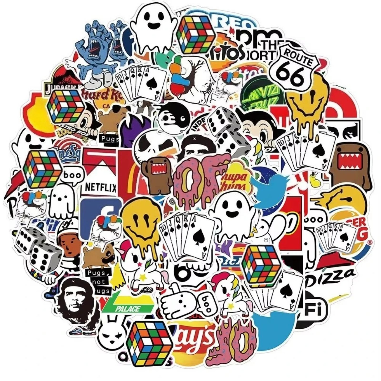S &ndash; Cool Punk Meme Vinyl Laptop Luggage Decal Pack