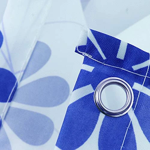 Flower Wooden Shower Curtain Vintage Shabby Barn 70"W x 70"L (Pack of 1) Brown Foto 4 de 4