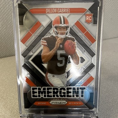 2025 Panini Prizm - Emergent Dillon Gabriel #18 Silver Prizm (RC)