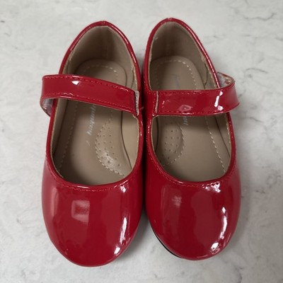 Funky Monkey Toddler Flats Mary Jane Red Size 7 New