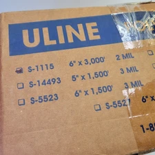 ULINE POLY TUBING S-1115 6" X 3000FT  BRAND NEW ROLL