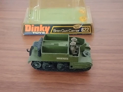 Vintage Dinky Toys 622 Bren Gun Carrier British Die Cast military Army Universal