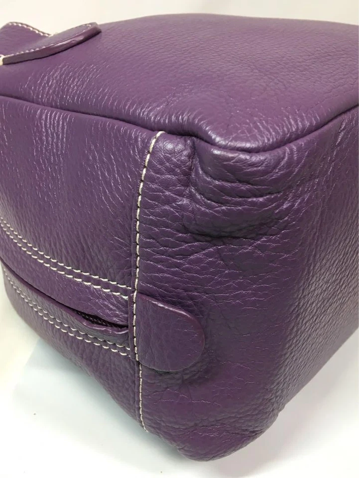 Auténtico bolso de mano BALENCIAGA de cuero púrpura Foto 3 de 4