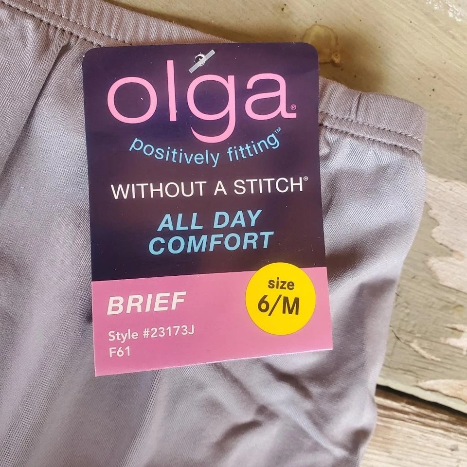 23173 Olga Mediano 6 Gris Sin Puntada Todo el Día Calzoncillo Cómodo Panty Foto 3 de 3