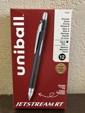 uni-ball Jetstream RT Retractable Ballpoint Pens Medium Point, 1mm, Black