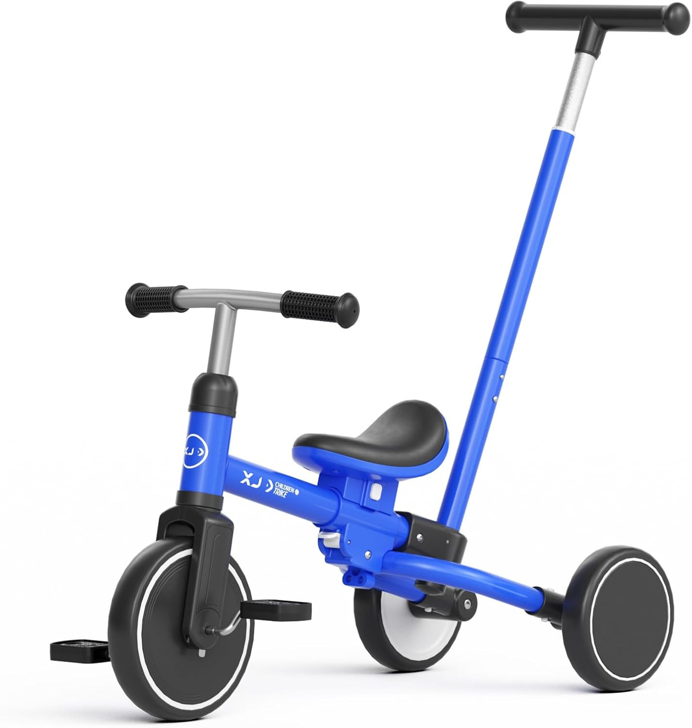 Toddler Tricycle for 1-3 Year Olds, 5-In-1 Toddler Bike with Adjustable Push Han