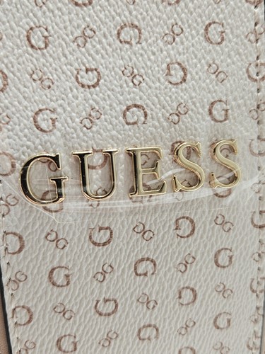 Guess V7200081 Mocha Brwn Logo Print Junction Travel Insulated Cutout Lunch Tote - Picture 6 of 12