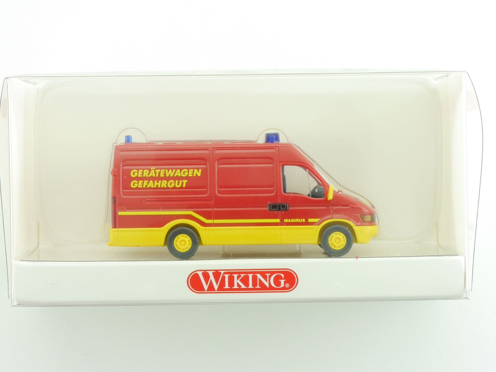 Wiking 6010930 Iveco Daily Fire Brigade Trolley Dangerous Goods Mint! Ob 1704-29