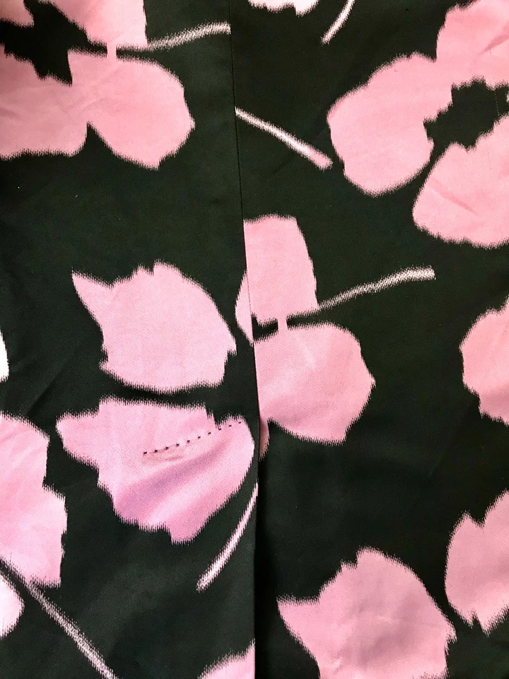 Marc Jacobs взлетно-посадочной полосы 100% шелк кимоно куртка / черный розовый надежном куртка / размер 4 - Изображение 2 из 4