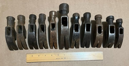 Vintage HAMMER Kralle & Kugelschreiber KÖPFE - Vaughan PFLAUME Handwerker + Posten x21 - Bild 11 von 13