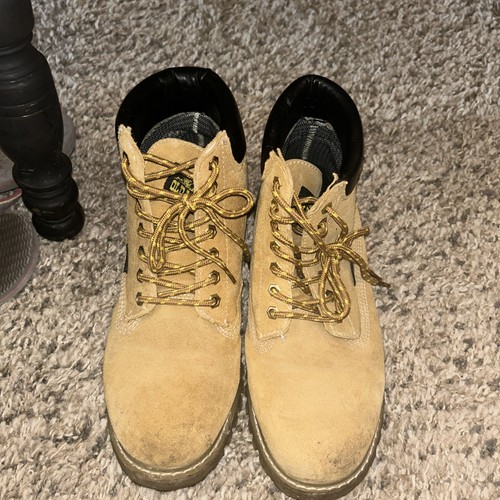 Old Mill Mens Work Boots Leather Size 10M Water Resistant