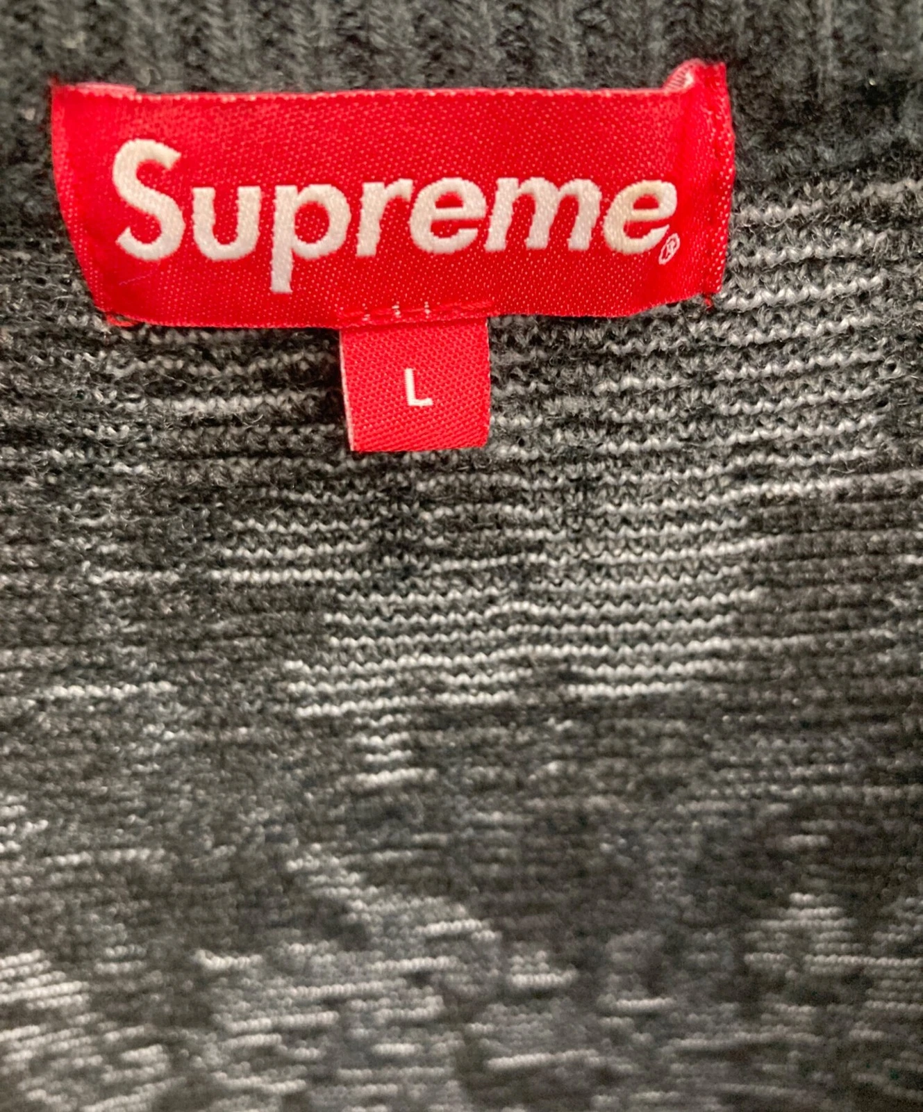 Felpa mimetica SUPREME 22AW Trebark taglia:L nera uomo