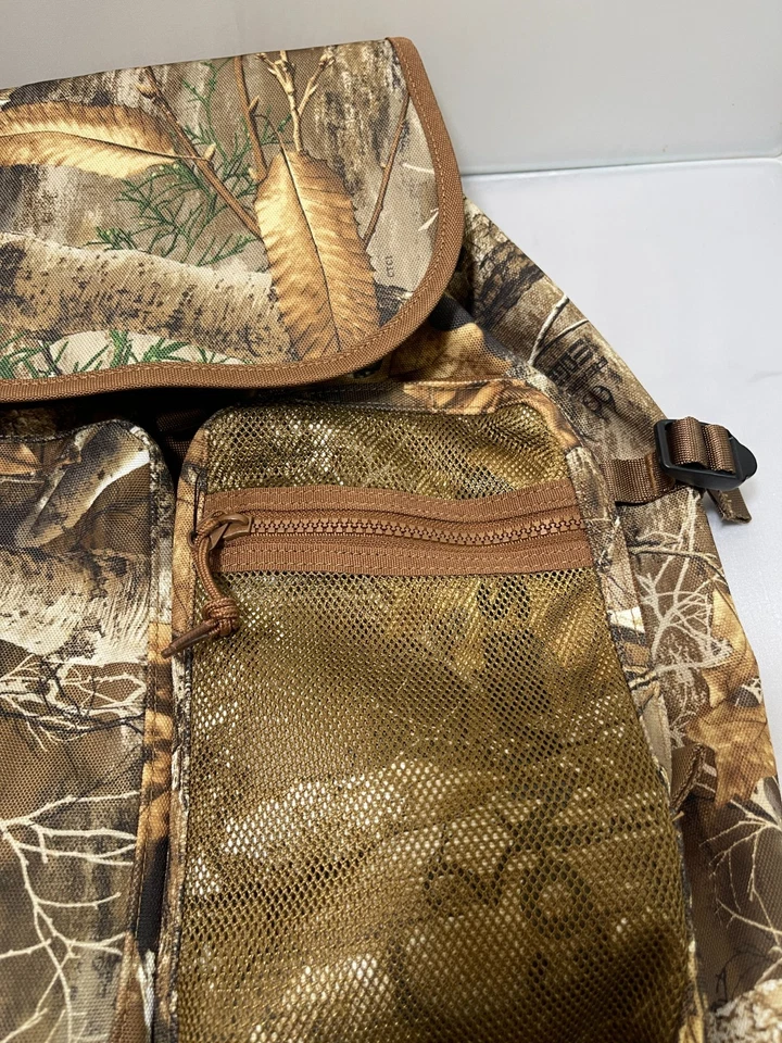 Converse Green Realtree Backpack School Bag Unisex Camouflage Padded SZ 461 - Image 2 of 4