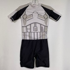 Star Wars Stormtrooper Adaptive Rash Guard UPF 50 Swimsuit One Piece Kids SMALL