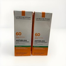  2 La Roche-Posay Dry Touch Anthelios Clear Skin Sunscreen SPF 60, 3.0oz - 2028