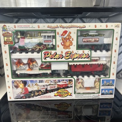 1994 North Pole Toy Shop Polar Express Musical Train Christmas NO